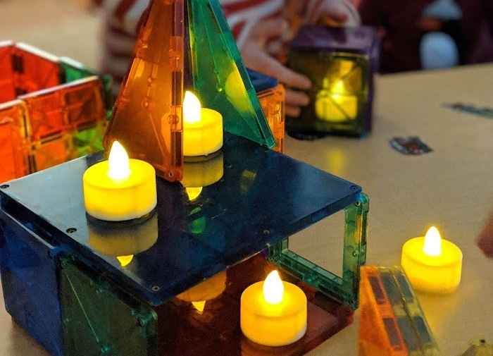 Magnatiles and Candles